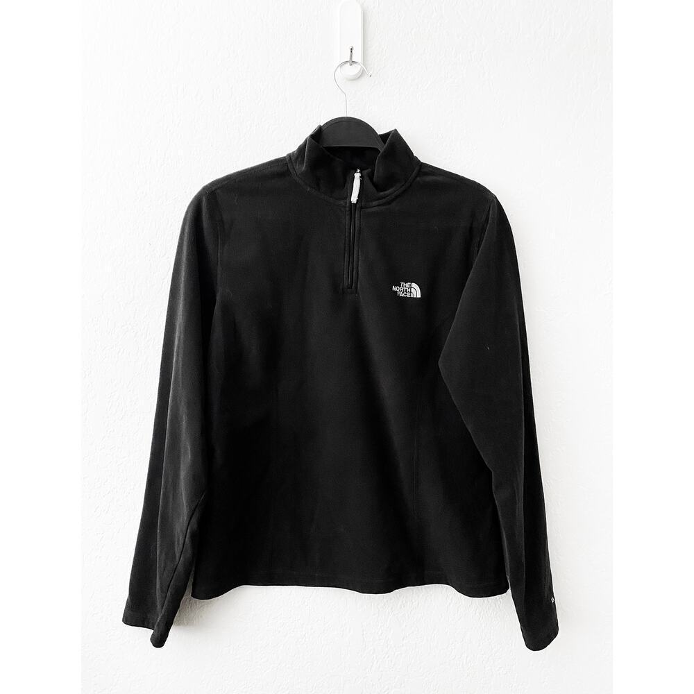 The North Face Women's Tka 100 Pullover Top 1/4 Zip Fleece Black‎ Lightweight